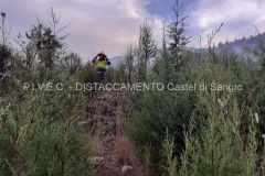 Intervento incendio Monte  Morrone  2023